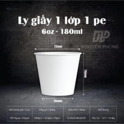 Ly giấy 180ml