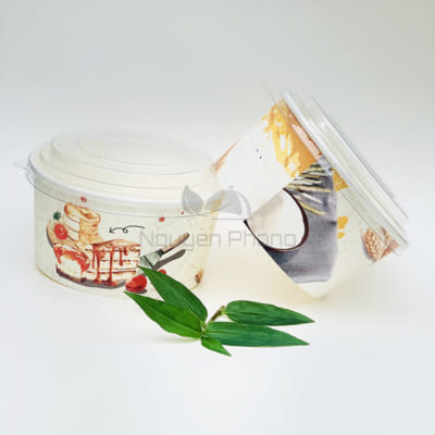 Tô giấy đựng bánh in sẵn