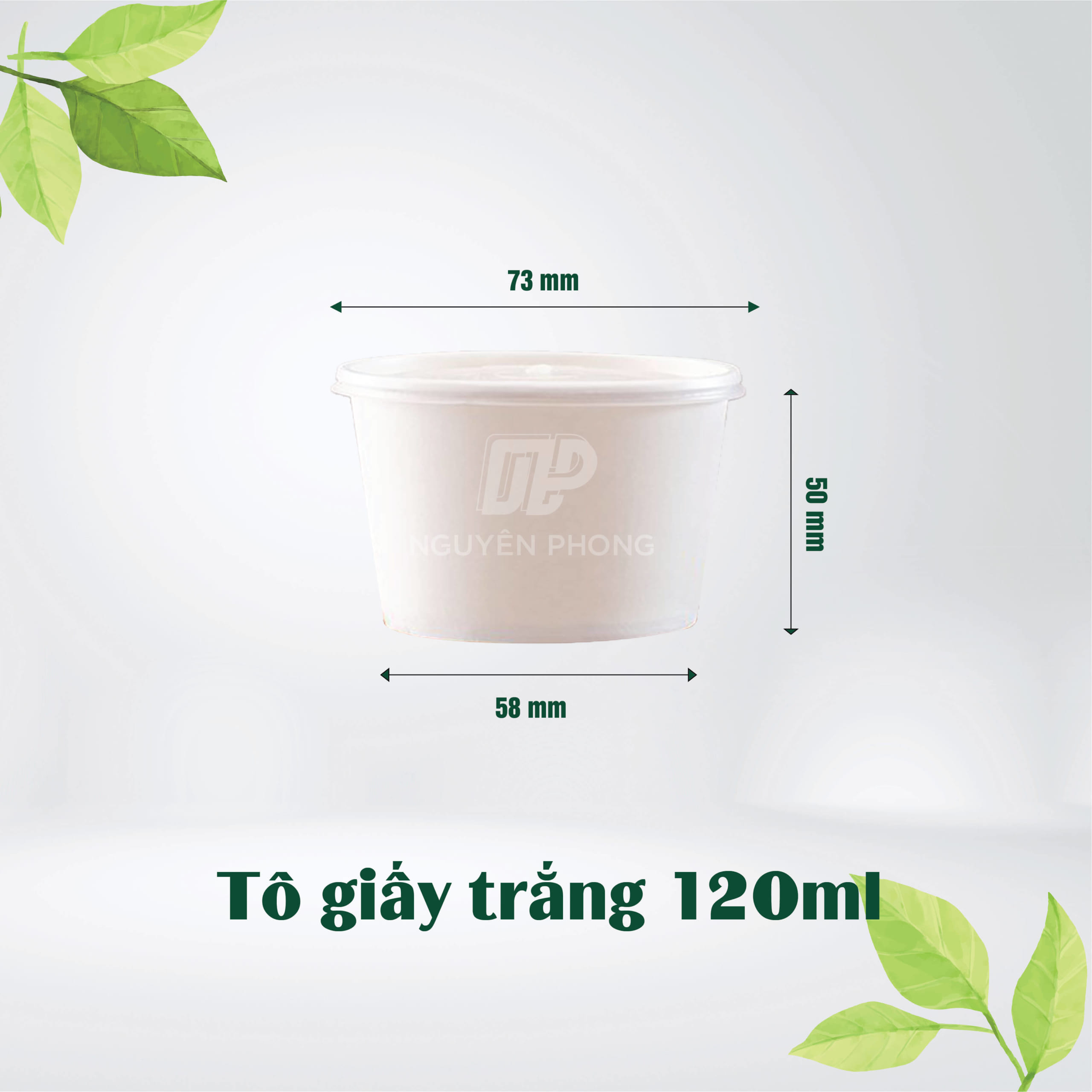 Tô giấy trắng 120ml