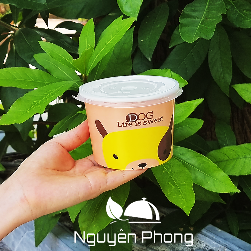 tô giấy đựng kem