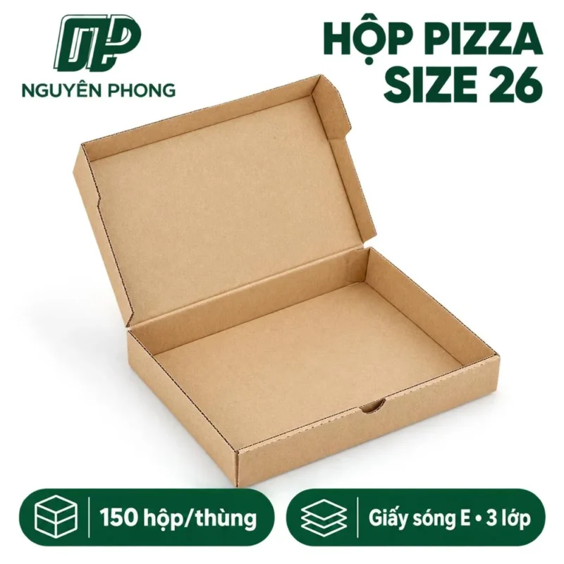 Hộp pizza size 26