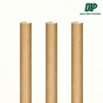 Ống hút giấy 8mm - Kích thước phổ biến cho nước ngọt và cà phê Ống hút giấy nâu 6x197mm