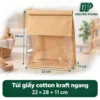 Túi giấy cotton Kraft ngang 22x28x11cm 2 Túi giấy cotton Kraft ngang 22x28x11cm