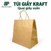 Túi giấy Kraft quai giấy xoắn TG2829 2 Túi giấy co quai giấy qp tg2829