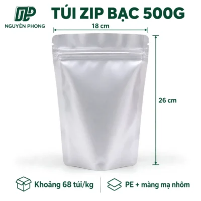 Túi zip bac 500g